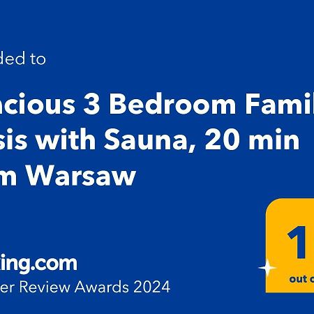 Spacious 3 Bedroom Family Oasis With Sauna, 20 Min From Warsaw Piaseczno  Kültér fotó