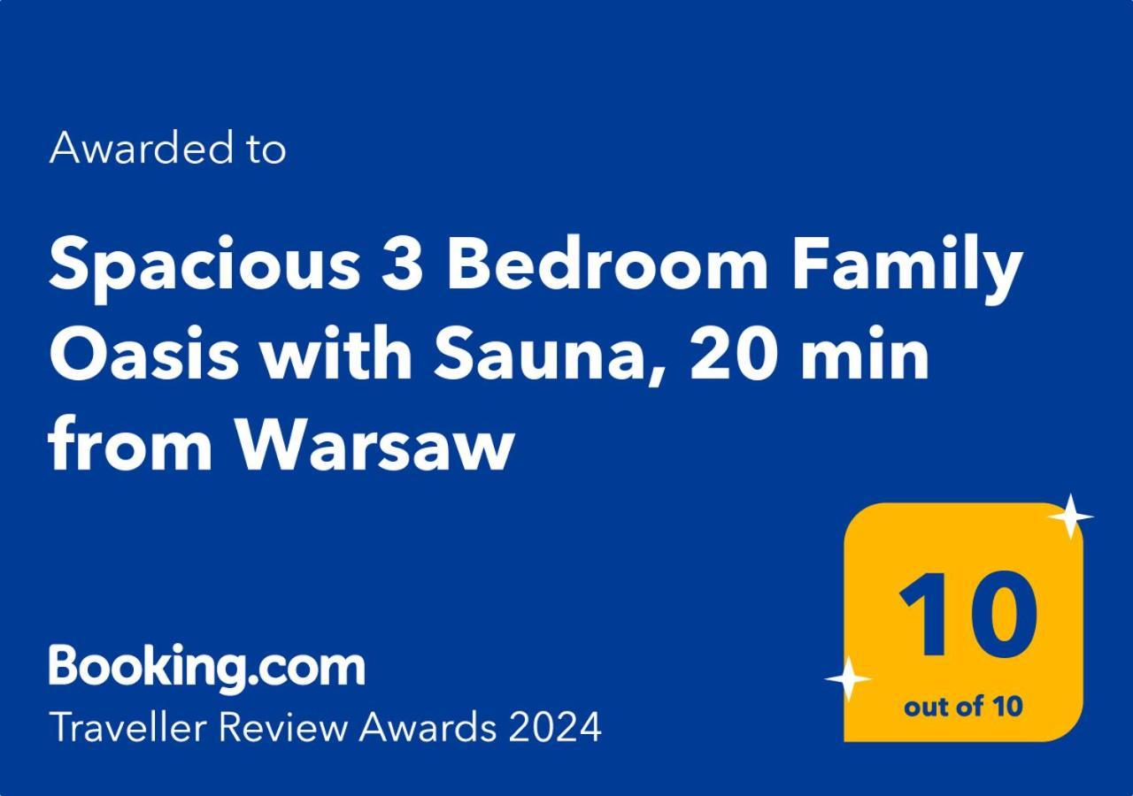 Spacious 3 Bedroom Family Oasis With Sauna, 20 Min From Warsaw Piaseczno  Kültér fotó